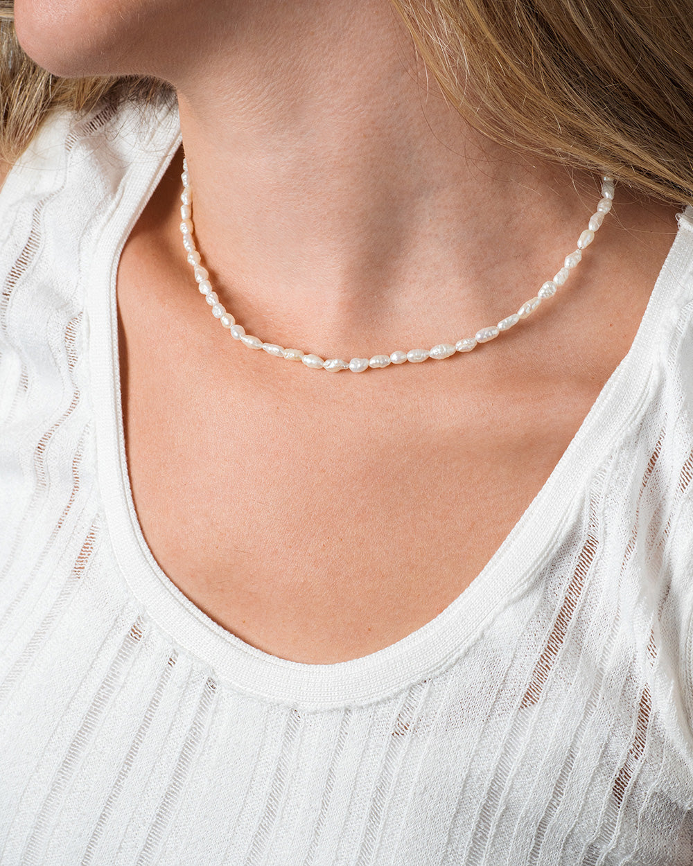 Collar Pearls Silver