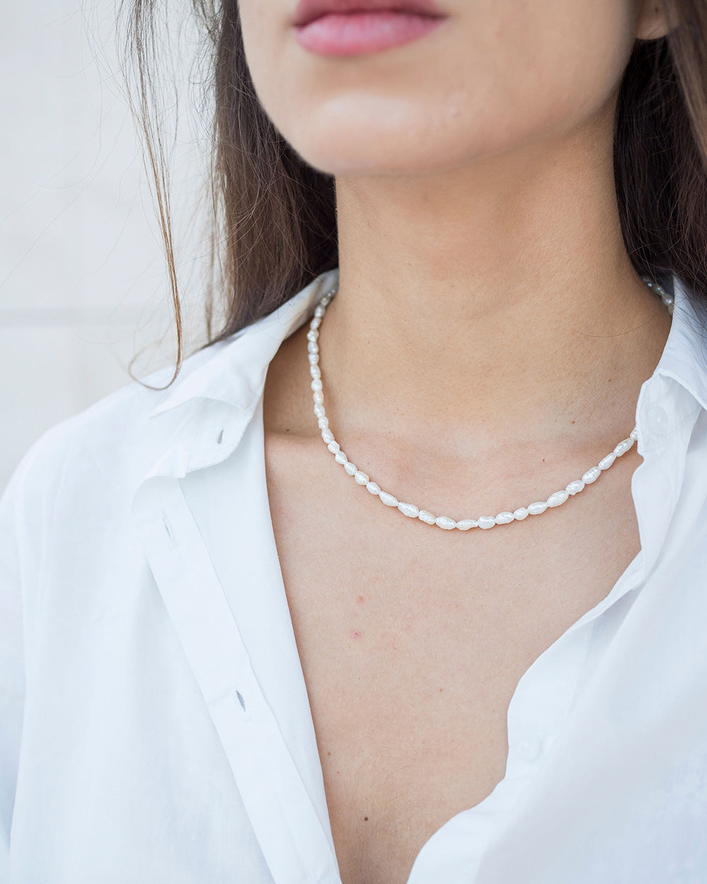 Collar Pearls Silver