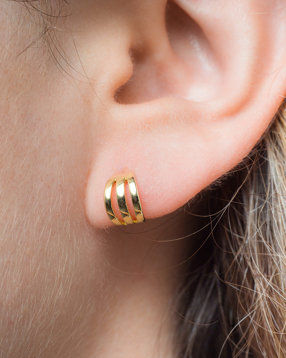 Pendientes Drie Gold