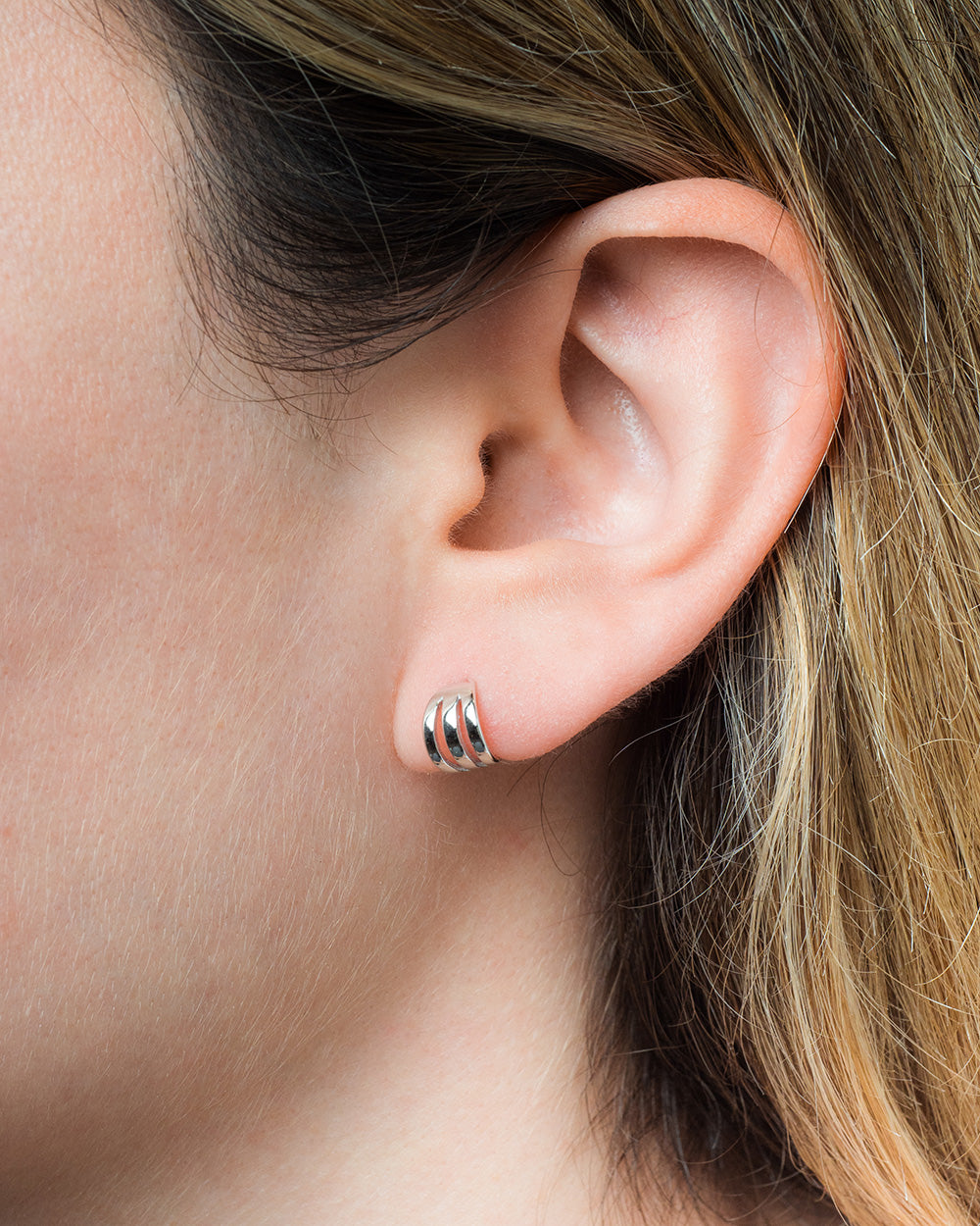 Pendientes Drie Silver