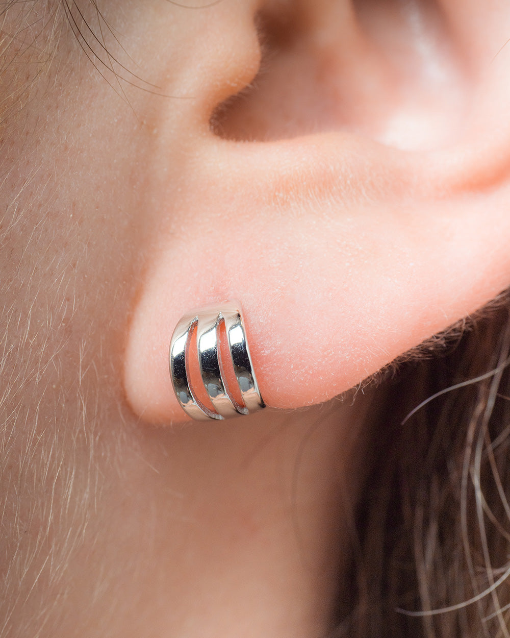 Pendientes Drie Silver