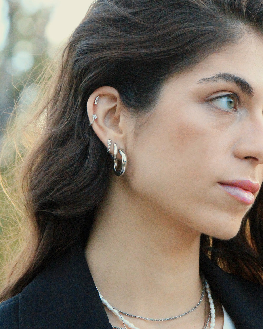 Pendientes Anja Silver