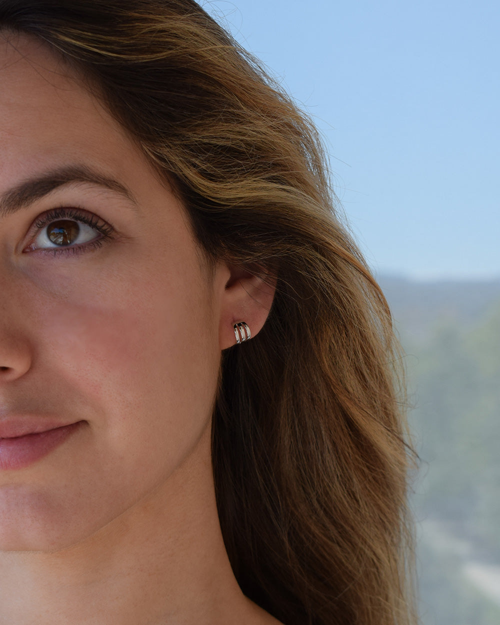 Pendientes Drie Silver