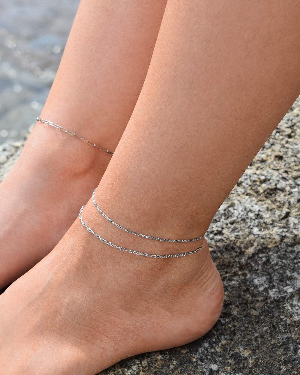 Tobillera Mess Silver