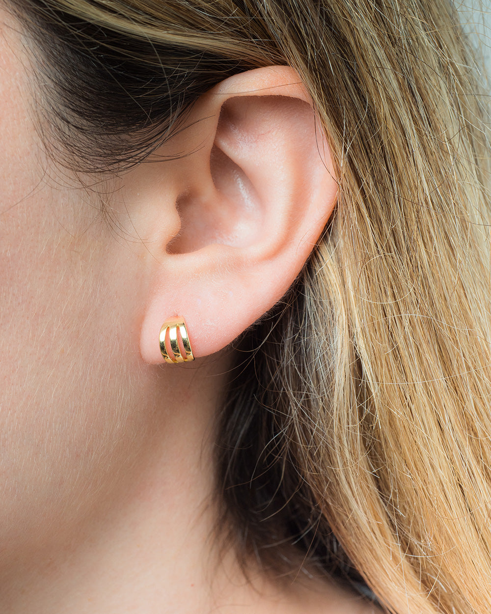 Pendientes Drie Gold