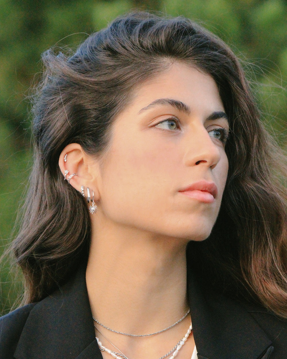 Pendientes Bai Silver